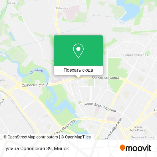 Карта улица Орловская 39