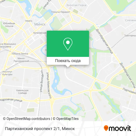Карта Партизанский проспект 2/1