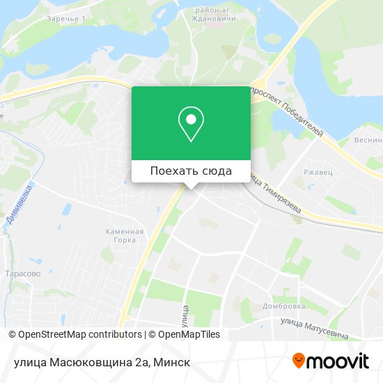 Карта улица Масюковщина 2а