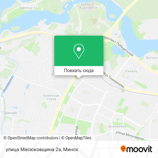 Карта улица Масюковщина 2а