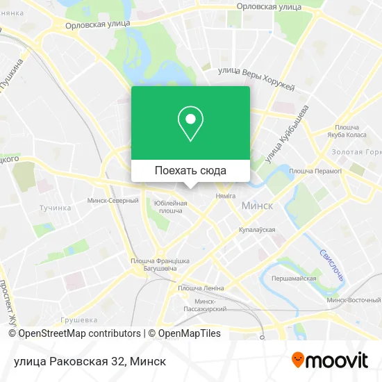Карта улица Раковская 32