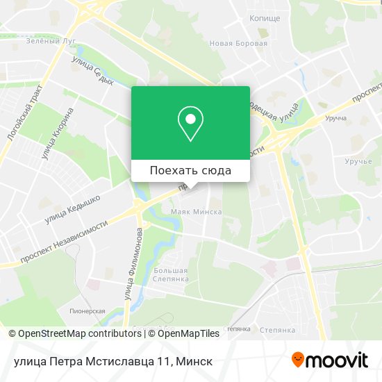 Карта улица Петра Мстиславца 11