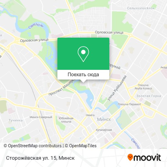 Карта Сторожёвская ул. 15