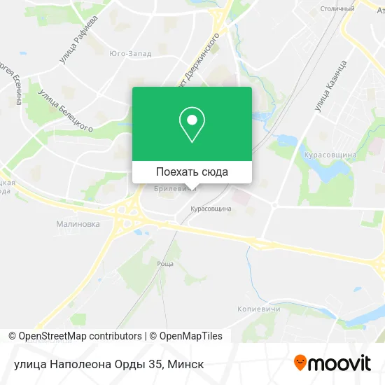 Карта улица Наполеона Орды 35