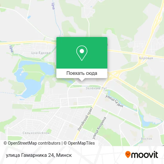Карта улица Гамарника 24