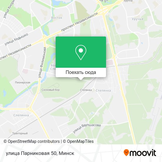 Карта улица Парниковая 50