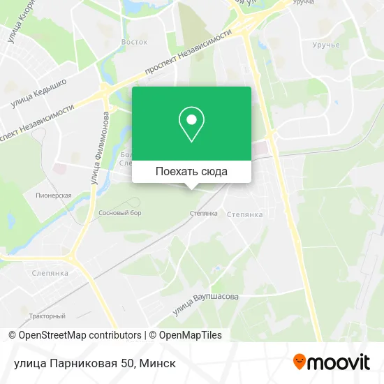 Карта улица Парниковая 50