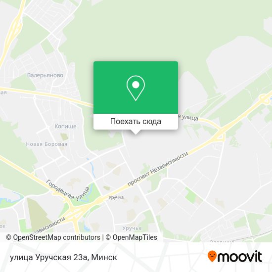 Карта улица Уручская 23а