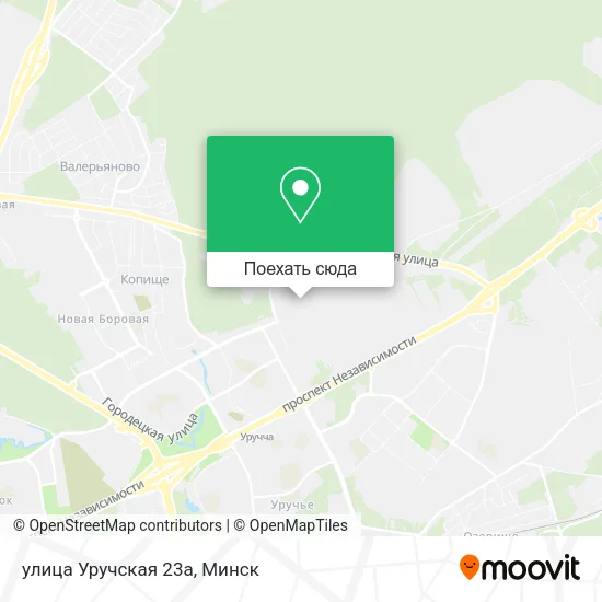 Карта улица Уручская 23а