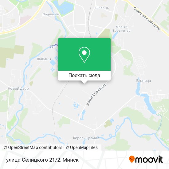Карта улица Селицкого 21/2