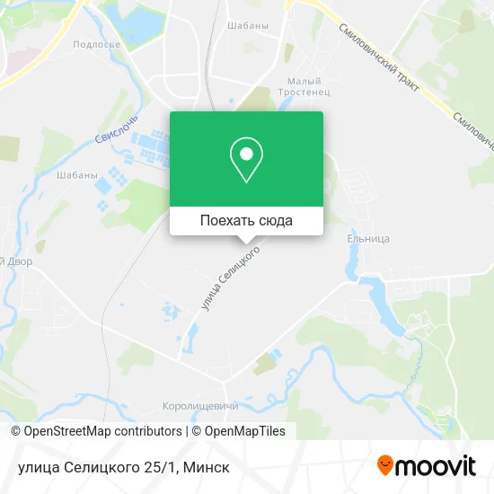 Карта улица Селицкого 25/1