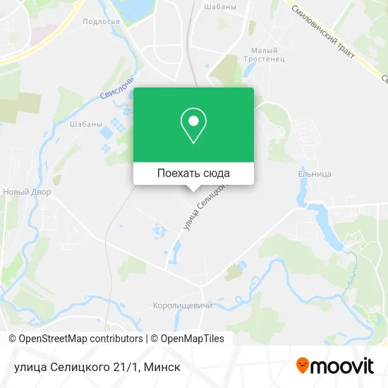 Карта улица Селицкого 21/1