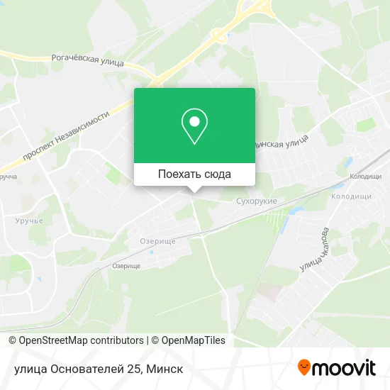 Карта улица Основателей 25
