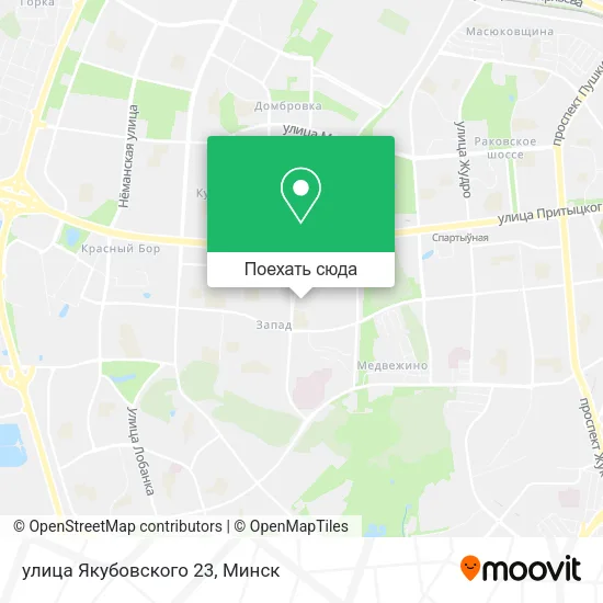 Карта улица Якубовского 23