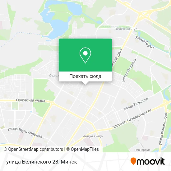 Карта улица Белинского 23