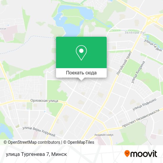 Карта улица Тургенева 7
