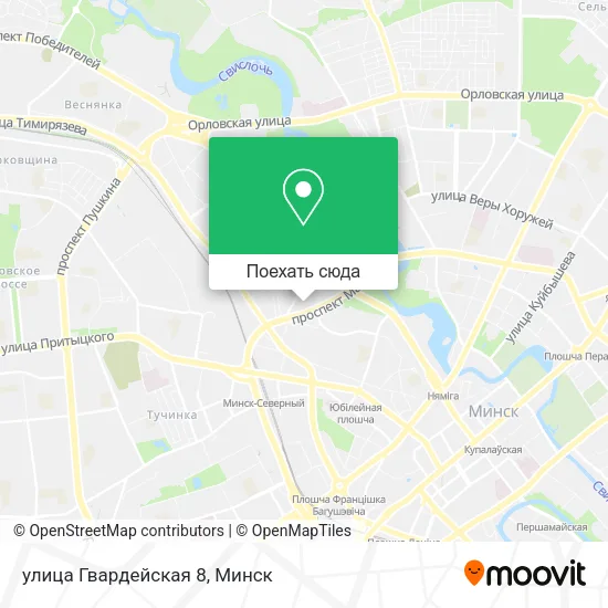 Карта улица Гвардейская 8