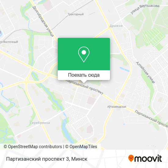 Карта Партизанский проспект 3