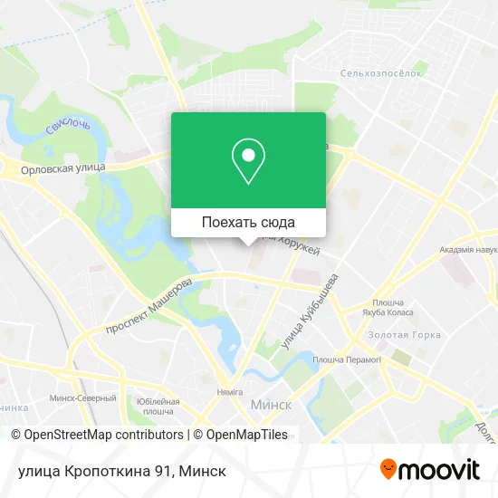 Карта улица Кропоткина 91