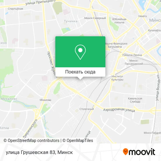 Карта улица Грушевская 83