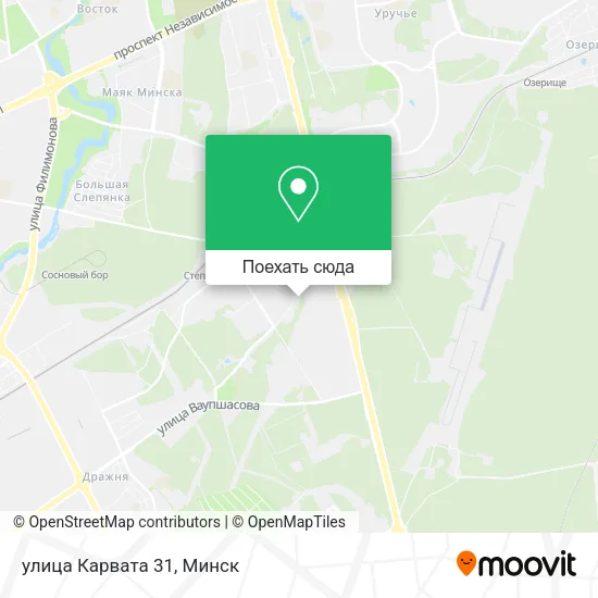 Карта улица Карвата 31