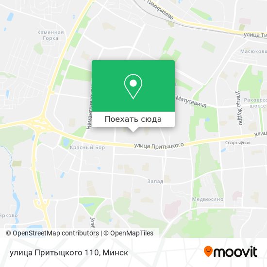 Карта улица Притыцкого 110