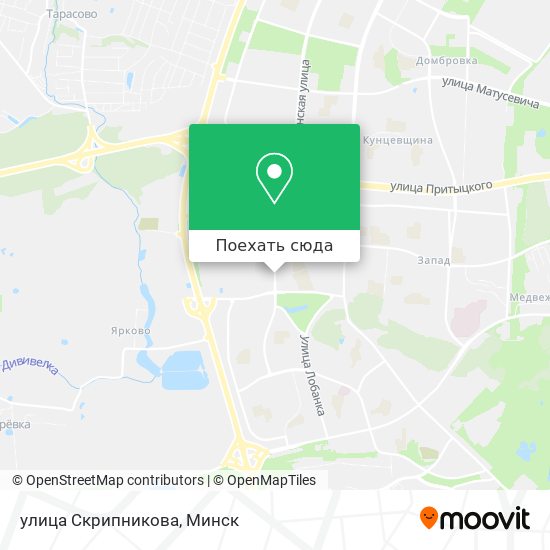 Карта улица Скрипникова