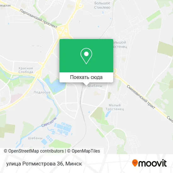 Карта улица Ротмистрова 36