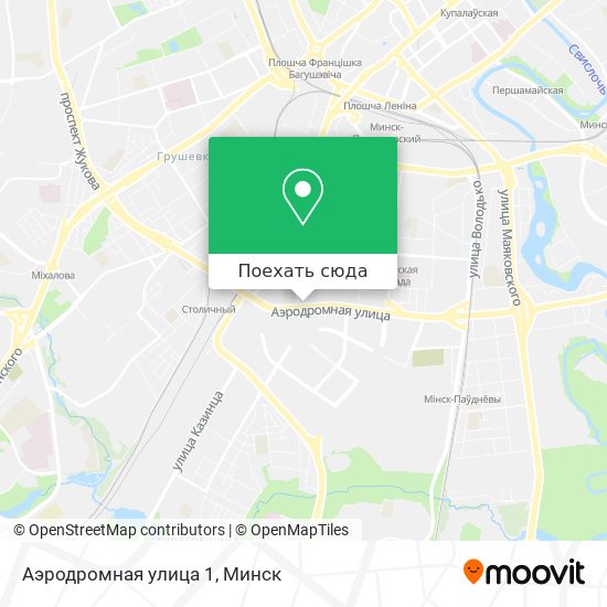 Карта Аэродромная улица 1