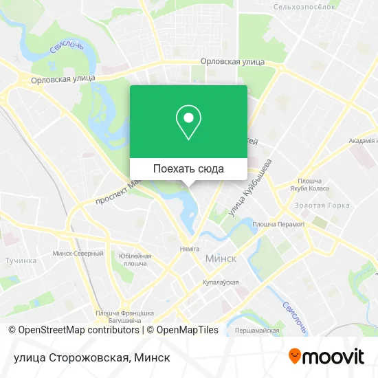 Карта улица Сторожовская