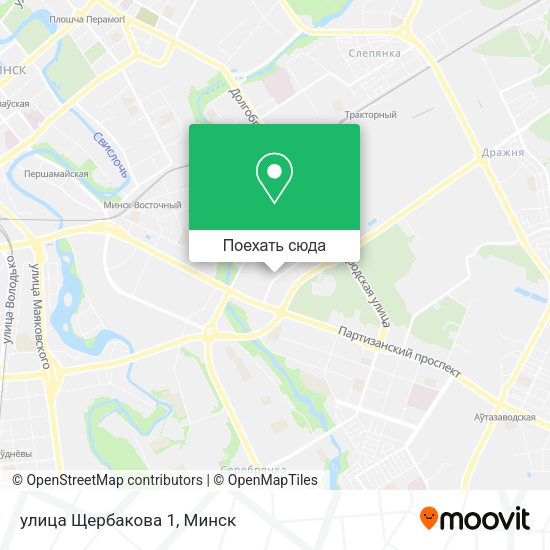 Карта улица Щербакова 1