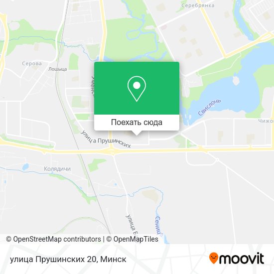 Карта улица Прушинских 20
