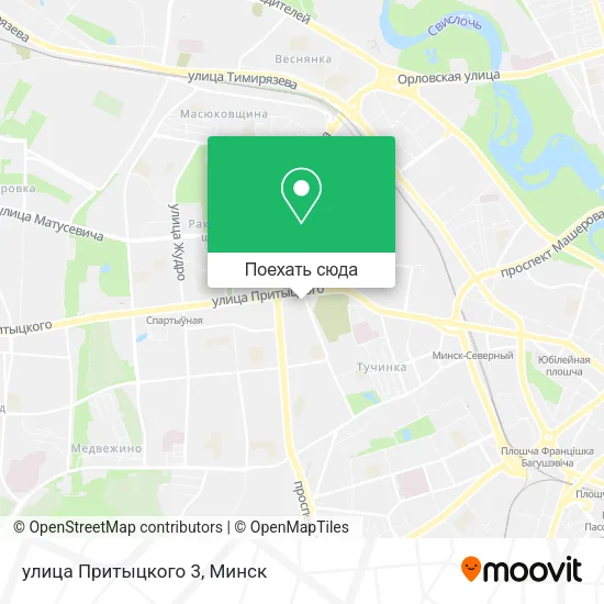 Карта улица Притыцкого 3