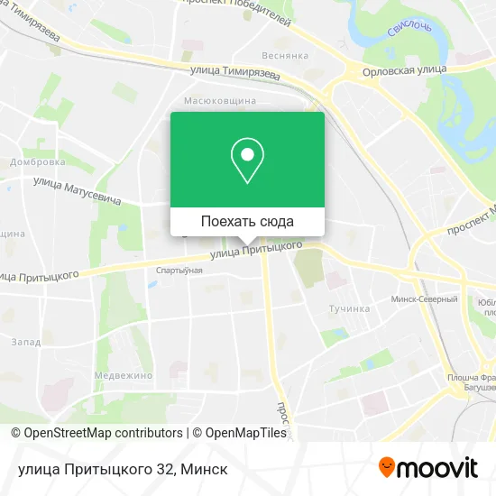 Карта улица Притыцкого 32