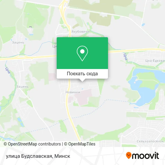 Карта улица Будславская