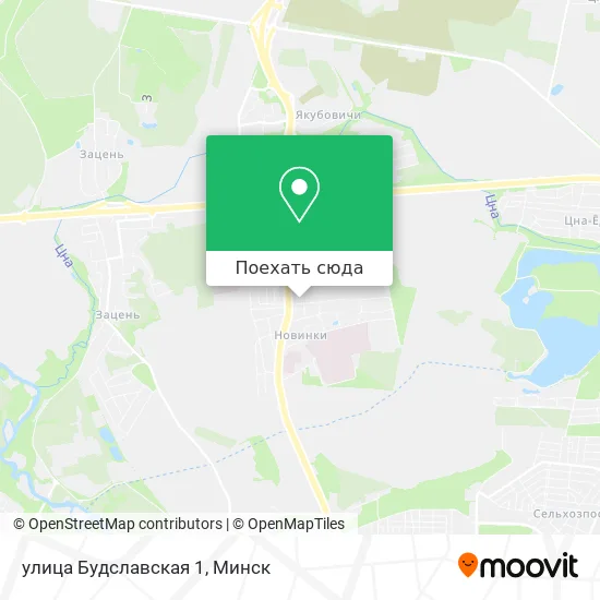 Карта улица Будславская 1