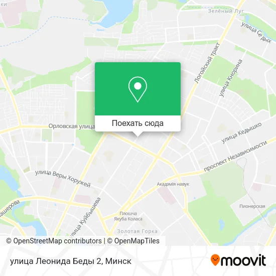 Карта улица Леонида Беды 2