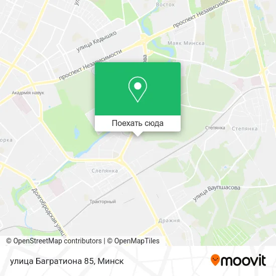 Карта улица Багратиона 85