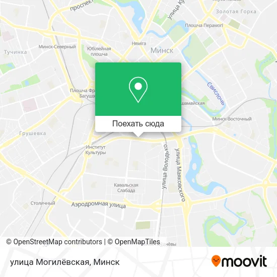 Карта улица Могилёвская