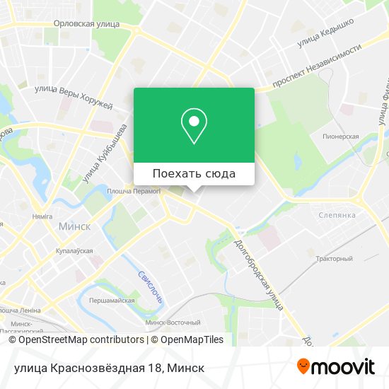 Карта улица Краснозвёздная 18