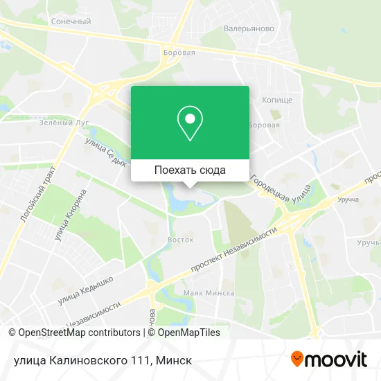 Карта улица Калиновского 111
