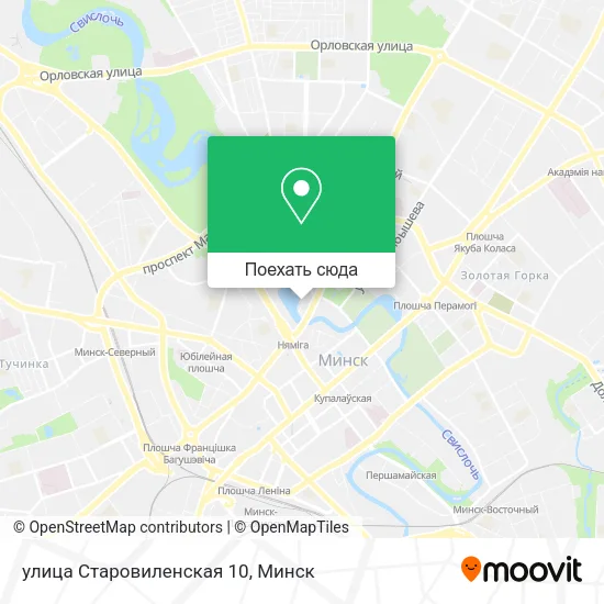 Карта улица Старовиленская 10