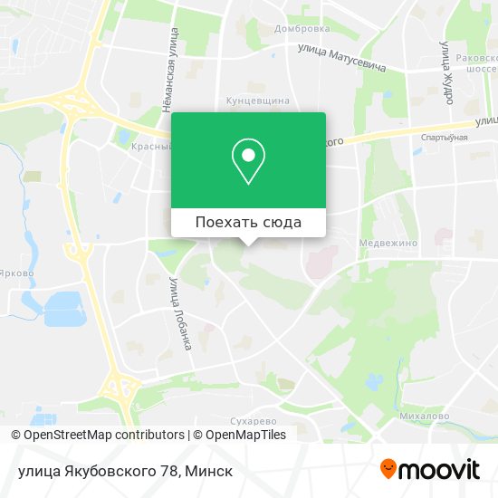 Карта улица Якубовского 78