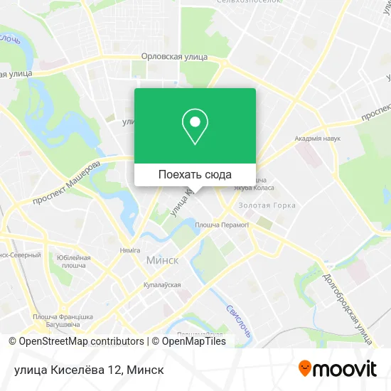 Карта улица Киселёва 12