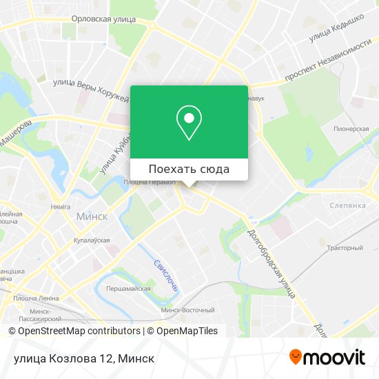 Карта улица Козлова 12