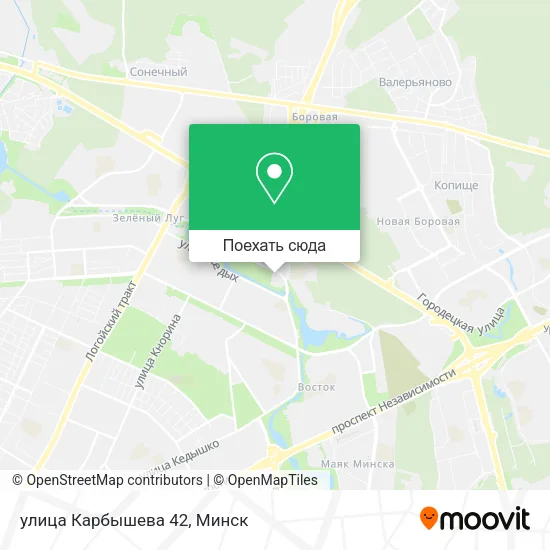 Карта улица Карбышева 42