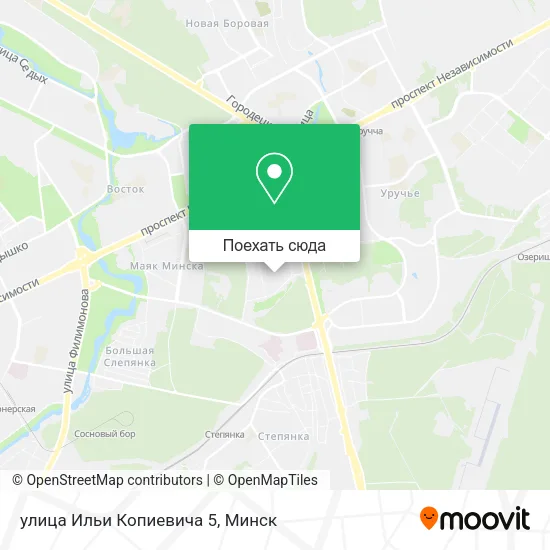 Карта улица Ильи Копиевича 5