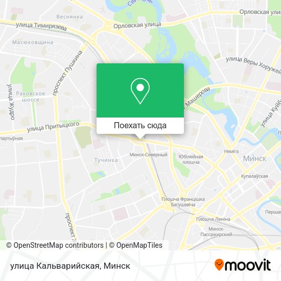Карта улица Кальварийская
