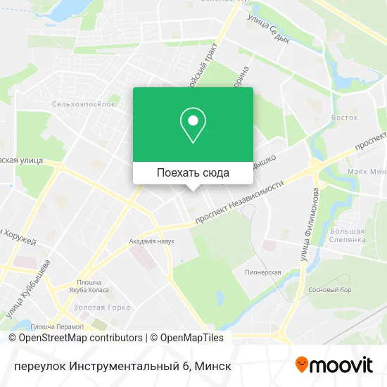 Карта переулок Инструментальный 6
