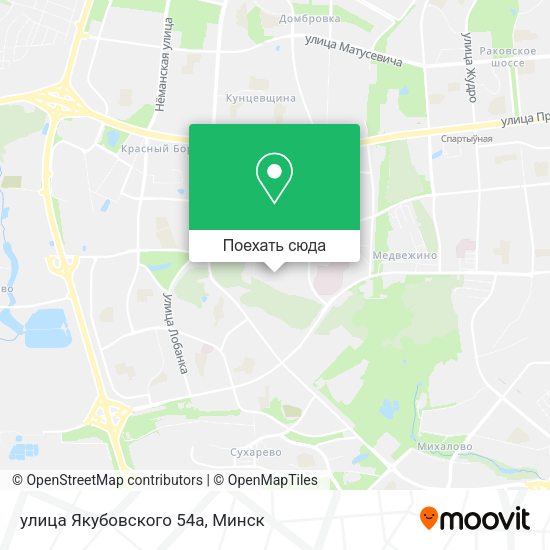 Карта улица Якубовского 54а